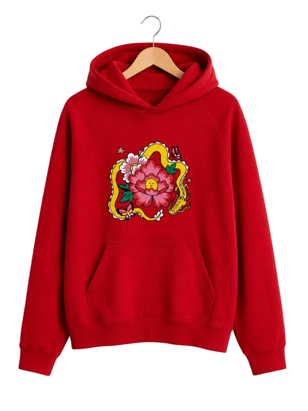 Aritzia Rare Lunar New Year Mega Raglan Hoodie Min Heo SZ XL - Picture 3 of 9
